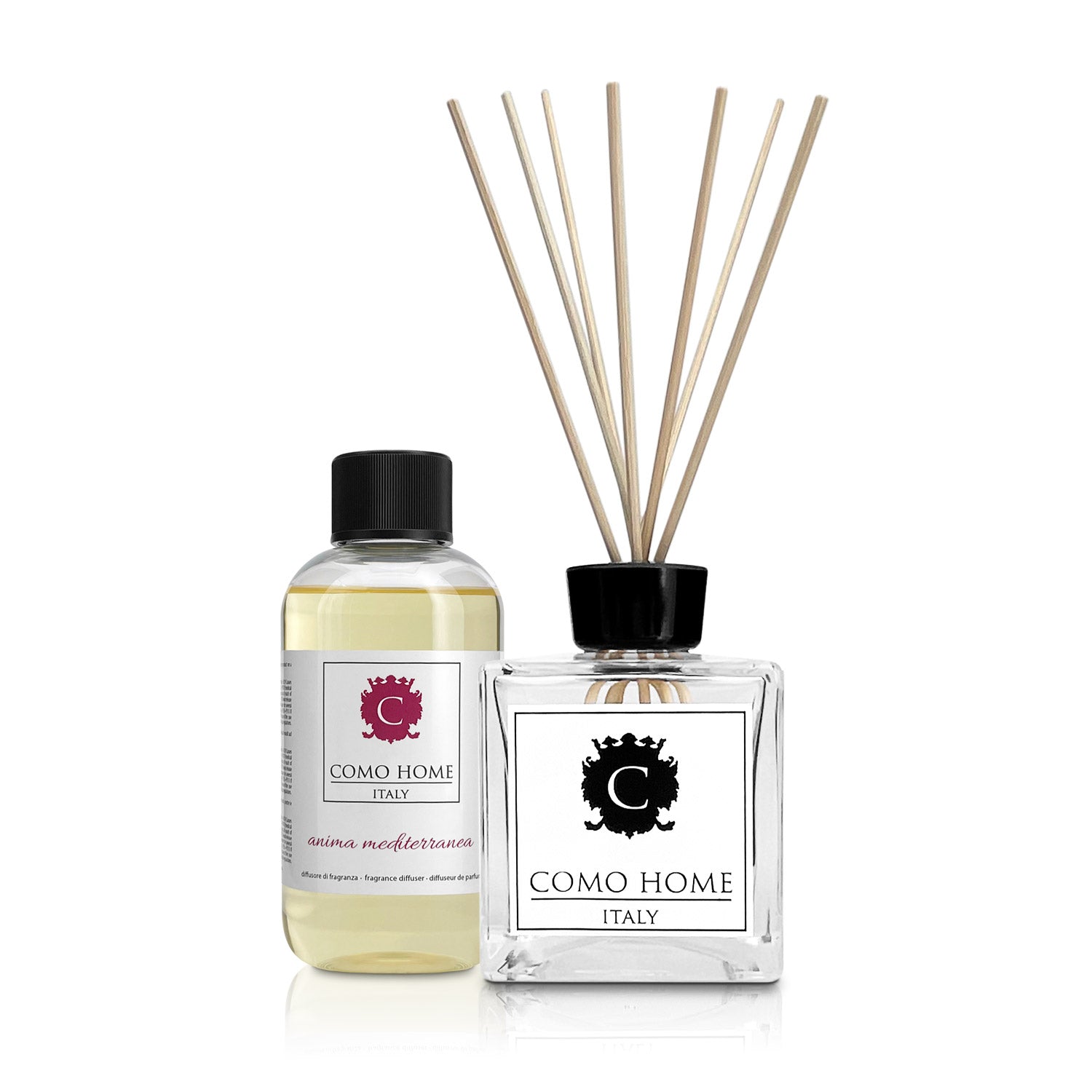 Como Home Diffusore bastoncini 250 ml Anima Mediterranea